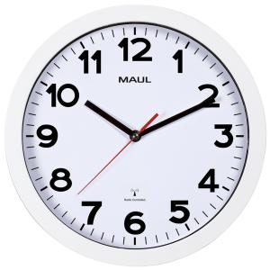 Wanduhr/ Funkuhr step, Durchmesser: 300 mm, weiß MAUL 9053002 (4002390065665)