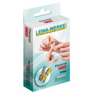 LEINA Pflaster-Set 'Kinder', 20-teilig, bunte Motive REF 75401 (4011166754016)