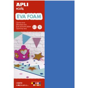 APLI Kids Moosgummi EVA, 210 x 300 mm, Inhalt: 10 Blatt APLI kids 12372 (8410782123729)