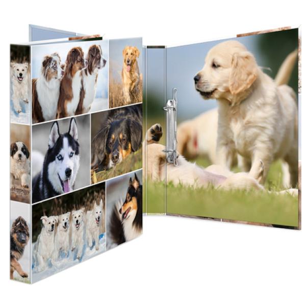 Schulordner Hunde A4, 2-D-Ring 25 mm HERMA 19427 (4008705194273)