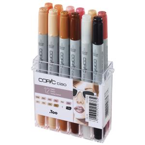 Marker ciao, 12er Set Hautfarben COPIC 22075705 (4013695259765)