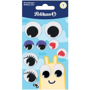 Wackelaugen-Sticker, 1 Bogen a 10 Stück Pelikan 30000278 (4012700101648)