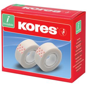 Klebefilm Invisible Tape, 19 mm x 33 m, matt Kores K53309 (8412029601113)