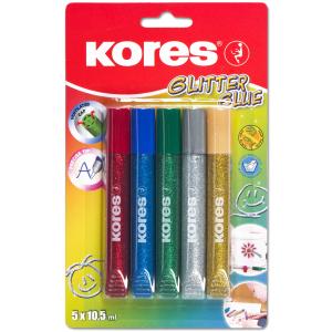 Glitzerkleber 'Glitter Glue', farbig sortiert Kores K75000 (9023800750006)