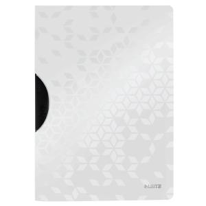 Klemmhefter WOW ColorClip, DIN A4, PP, weiß-metallic LEITZ 4185-00-01 (4002432120673)