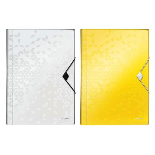 Fächermappe WOW, A4, PP, 6 Fächer, weiß LEITZ 4589-00-01 (4002432121021)