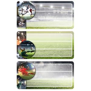 Buchetiketten 'Football', beglimmert HERMA 1763 (4008705017633)