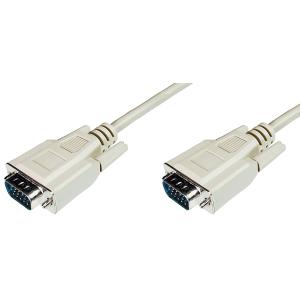 VGA-Monitor-Anschlusskabel, HD 15, beige, 1, 8 m DIGITUS AK-310100-018-E (4016032286455)