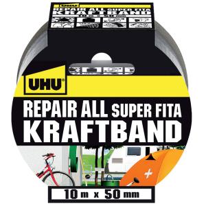 Uhu Repair All Super Fita Gewebeband Silber 50,0 Mm X 10,0 M 1 St. 48145 (4026700481457)