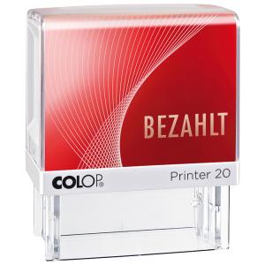 Stempel 20L GEBUCHT 38x14 mm selbstfärbend rot 1-zeilig Kunststoff COLOP 100672 (9004362395157)