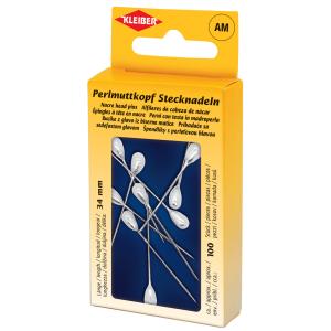 Perlmuttkopf-Stecknadeln KLEIBER 71027 (4009691710270)