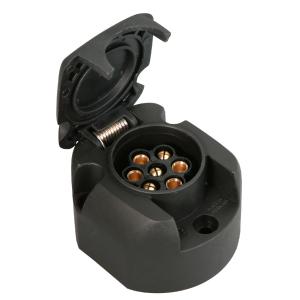 KFZ-Steckdose 7-polig, Kunststoff, schwarz IWH 010207 (4045914102071)