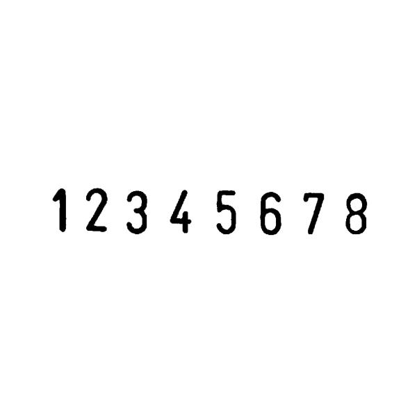 Colop Ziffernstempel Microban 2008 Selbstfärbend Schwarz Ohne Logo, 1 St. 106379 (9004362402893)