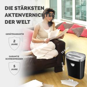 Aktenvernichter Powershred 53C, schwarz, Partikel Fellowes 4653101 (0043859646906)