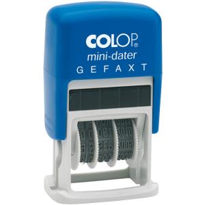 Colop Datumstempel Mit Text ""bezahlt"" Mini-dater S 160/l Selbstfärbend Blau Rot, 1 St. 105141 (9004362302193)