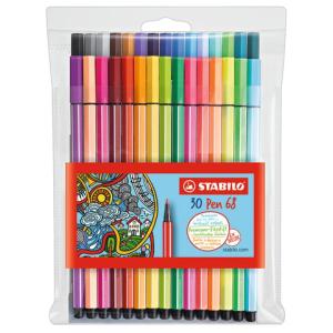 Fasermaler Pen 68, 30er Kunststoffetui STABILO 6830-1 (4006381455855)