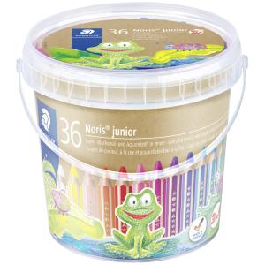 Hexagonal-Buntstift Noris junior, 36er Eimer STAEDTLER 140 C36 (4007817029220)