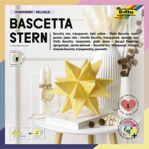 Faltblätter Bascetta-Stern, 150 x 150 mm, hellblau folia 830/1515 (4001868111965)