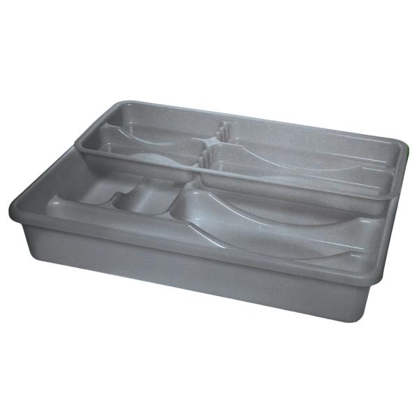 Besteckkasten 'Doppelt', silber plast team 13920803 (5706773139293)