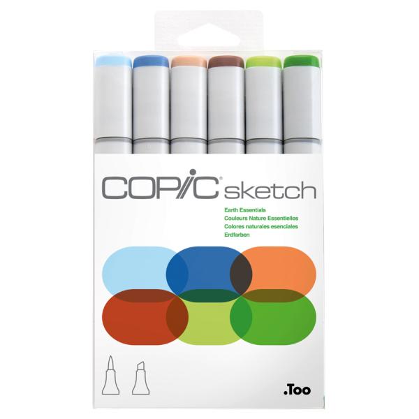Marker sketch, 6er Set 'Earth Essentials' COPIC 21075665 (4511338052785)