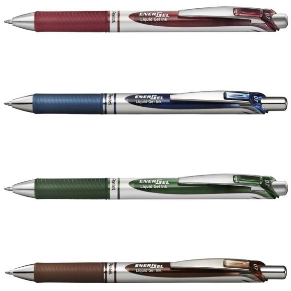 Pentel Energel Bl77 Gelschreiber Türkis/silber 0,35 Mm, Schreibfarbe: Grün, 1 St. BL77-S3X (0884851025432)