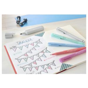 FABER-CASTELL Fineliner BROADPEN Pastell, apricot Faber-Castell 155422 (4005401554226)
