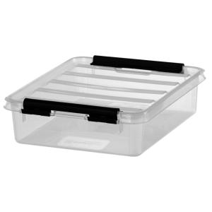 Aufbewahrungsbox CLASSIC 1 L, Clips: schwarz smartstore 3520070 (7310543520075)