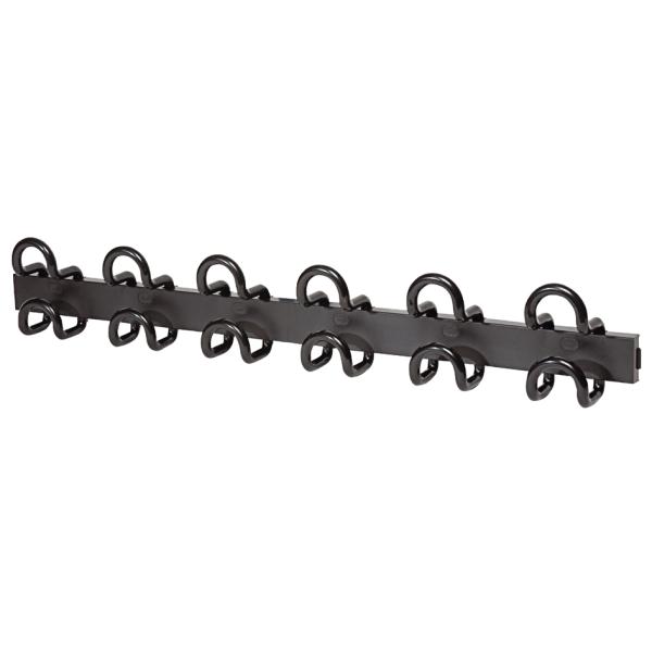 Wandgarderobe 'FIL 346', 6 Haken, Farbe: schwarz UNiLUX 100340685 (3595560001521)