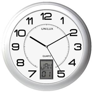 Wanduhr / Quarzuhr 'INSTINCT', Durchm.: 305mm, silber UNiLUX 100340853 (3595560007929)