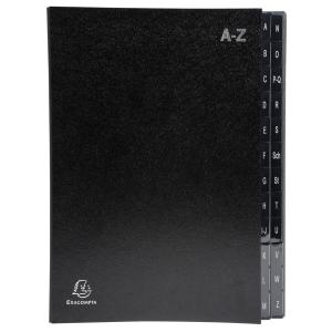 Pultordner, DIN A4, A-Z, 24 Fächer, silber EXACOMPTA 57227E (3130630572275)