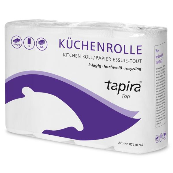 Küchenrolle Top, 3-lagig, hochweiß Tapira 07730747 (4260339551147)