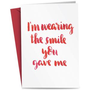 Grußkarte 'I am wearing the smile you gave me' RÖMERTURM 88809891 (4044268002303)