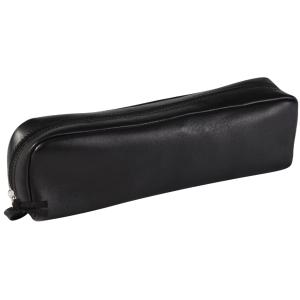 Schlamper-Etui, rechteckig, Leder, schwarz Clairefontaine 8321C (3329680083217)
