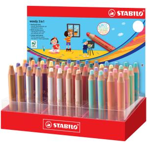 Multitalentstift woody 3 in 1, 48er Kartondisplay STABILO 880/48-3 (4006381578080)