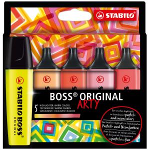 Textmarker BOSS ORIGINAL, 10er Kartonetui ARTY STABILO 70/10-2-20 (4006381577816)