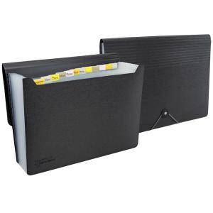 Fächermappe, DIN A4, 13 Fächer, schwarz RAPESCO 1638 (5018505036252)