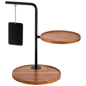 Etagere IRON, 2-stufig, schwarz, Höhe: 440 mm APS 30334 (4004133303348)