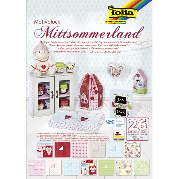 Motivblock 'Mittsommerland', 240 x 340 mm, 26 Blatt folia 46849 (4001868040074)