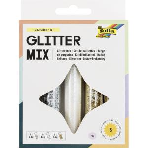 Glitter-Set / Glitterpulver, a 14 g, farbig sortiert folia 57801 (4001868043433)