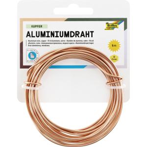Basteldraht Alu kupfer 2 mmx5 m FOLIA 79644 (4001868032888)