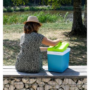 Kühlbox, Kunststoff, 15 Liter, grau / lagunenblau EDA 019923 G/B.LA (3086960274955)