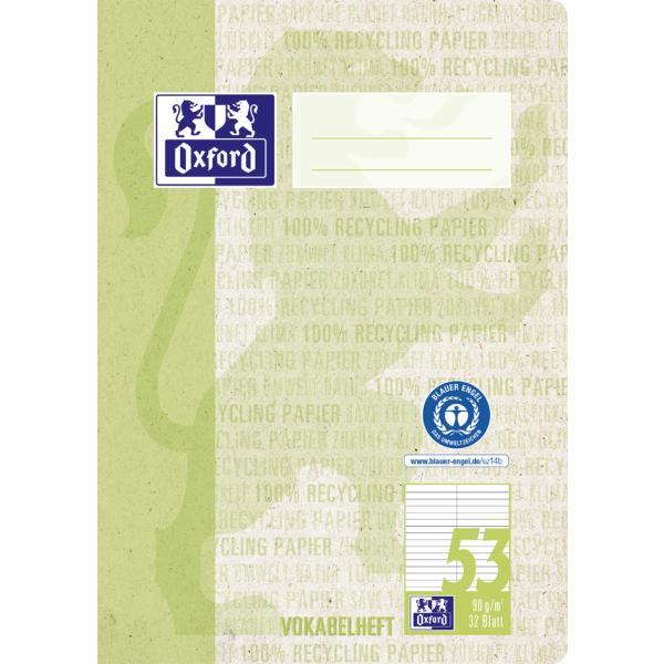 Vokabelheft 'Recycling', DIN A5, 2 Spalten, 32 Blatt Oxford 400159441 (4006144042186)