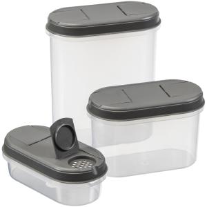 Trockenvorratsdosen-Set Margerit, 3er Set, grün plast team 11230808 (5707672746254)