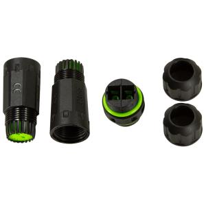 LogiLink LWL Kupplung mit 2 Kabelmuffen, SC-Duplex, IP68 FA05SD3 (4052792070170)