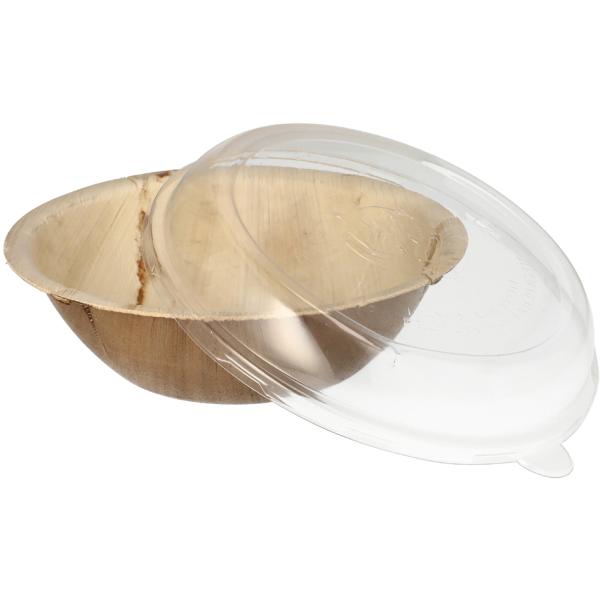 Palmblatt-Schale mit Deckel, rund, 300 ml STARPAK 88998 (4002911889985)