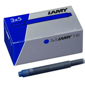 Großraum-Tintenpatronen T10, blau löschbar, 3er Pack LAMY 1238202 (4014519758044)
