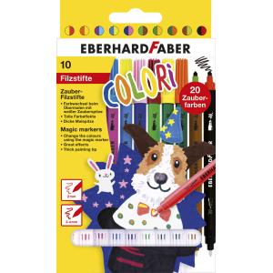 Zauber-Doppelfasermaler COLORI, 10er Etui EBERHARD FABER 551010 (4087205510103)