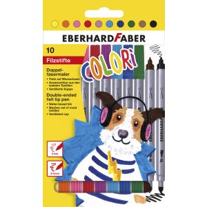 Doppelfasermaler COLORI, 10er Kartonetui EBERHARD FABER 550010 (4087205500104)
