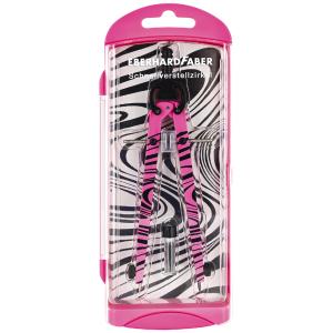 EBERHARD FABER Schnellverstellzirkel neon pink 39cm 3 Teile Blister