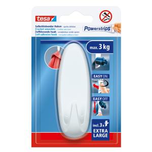 Powerstrips Haken EXTRA LARGE Oval, weiß tesa 59025-00000-00 (4063565402975)